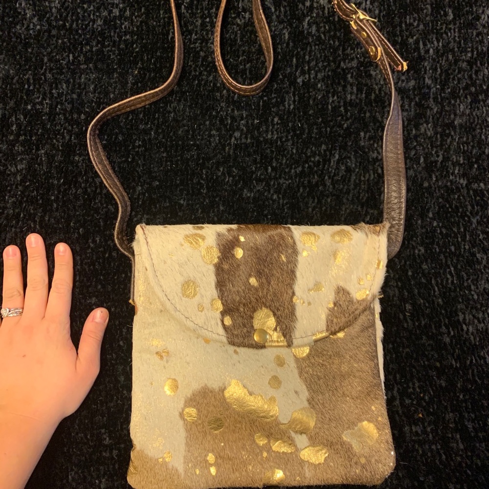 Cowhide crossbody bag